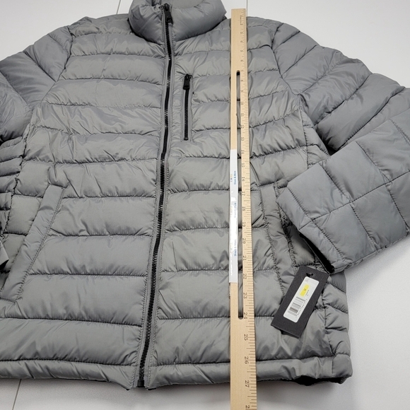 Kenneth Cole New York Grey Full-Zip Puffer Jacket Women's Size Medium New - Picture 8 of 11